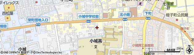 佐賀県小城市北小路周辺の地図