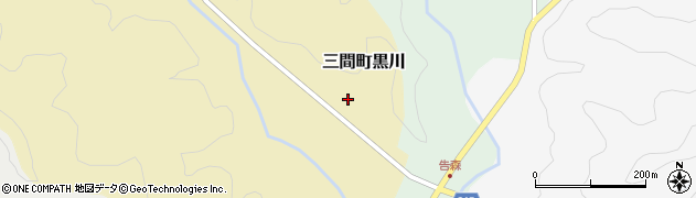 愛媛県宇和島市三間町黒川28周辺の地図