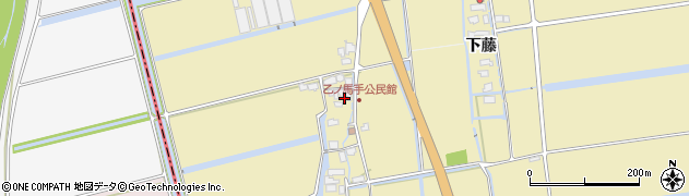 佐賀県神埼郡吉野ヶ里町乙ノ馬手1177周辺の地図
