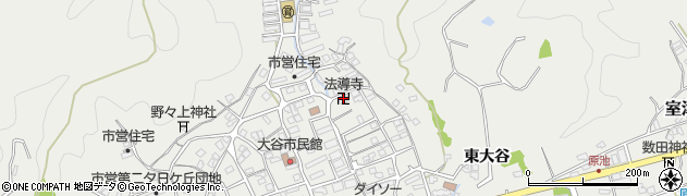法導寺周辺の地図