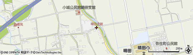 晴田支館周辺の地図