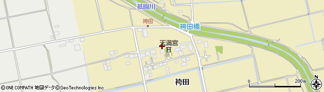 佐賀県小城市袴田周辺の地図