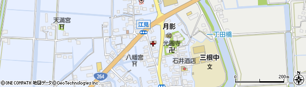 江見郵便局周辺の地図