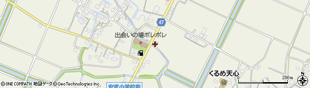 ローソン久留米安武武島店周辺の地図