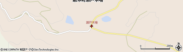瀬戸木場周辺の地図