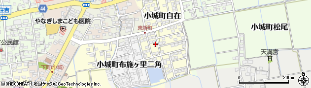佐賀県小城市小城町東新町周辺の地図