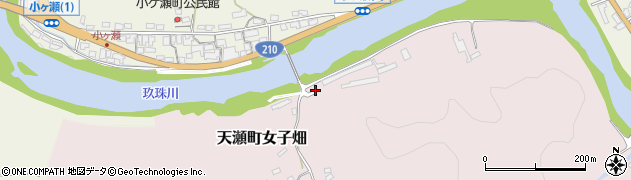 大分県日田市天瀬町女子畑377周辺の地図