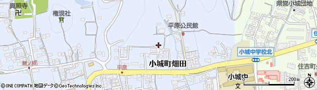佐賀県小城市小城町畑田周辺の地図