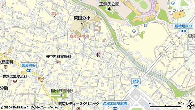 〒839-0863 福岡県久留米市国分町の地図