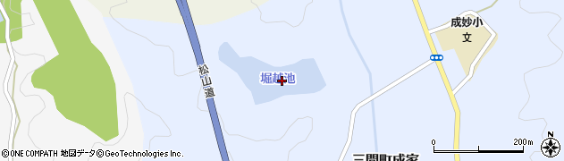 堀越池周辺の地図