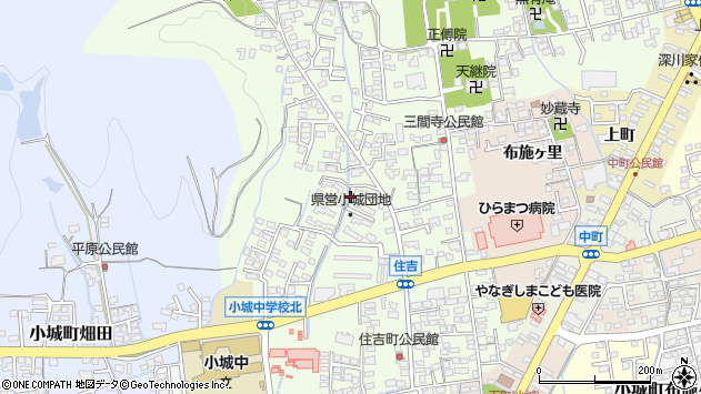 〒845-0004 佐賀県小城市小城町松尾の地図