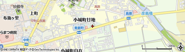 佐賀県小城市小城町廿地周辺の地図
