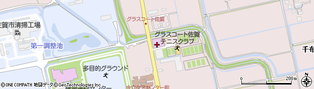 グラスコート佐賀テニスクラブ周辺の地図