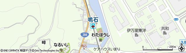 鳴石駅周辺の地図