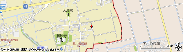 佐賀県小城市深川周辺の地図