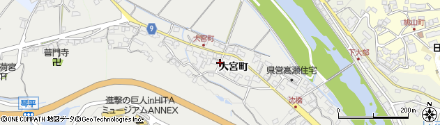 大分県日田市大宮町周辺の地図