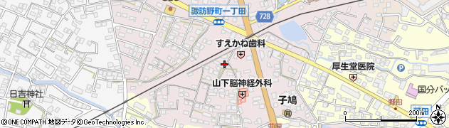 福岡県久留米市諏訪野町1674周辺の地図