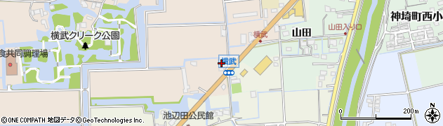佐賀県神埼市神埼町横武187周辺の地図