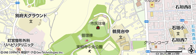 別府市民球場周辺の地図