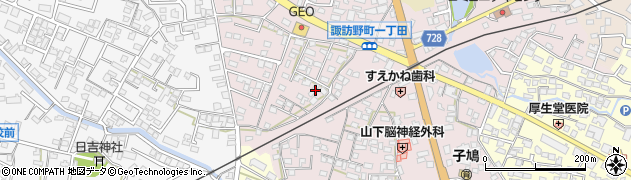 福岡県久留米市諏訪野町1747周辺の地図