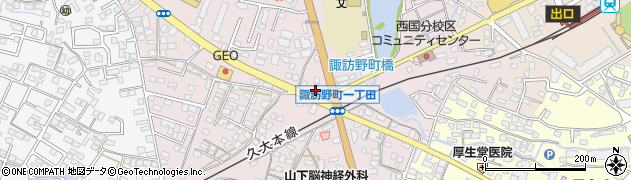 福岡県久留米市諏訪野町1655周辺の地図