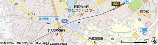 福岡県久留米市諏訪野町1578周辺の地図