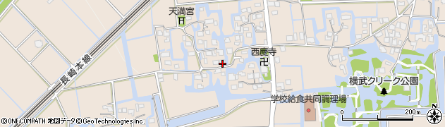 佐賀県神埼市神埼町横武1077周辺の地図