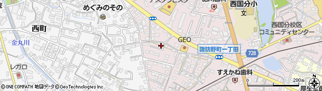 福岡県久留米市諏訪野町1741周辺の地図
