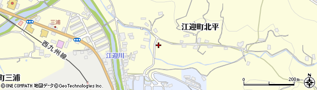長崎県佐世保市江迎町北平周辺の地図