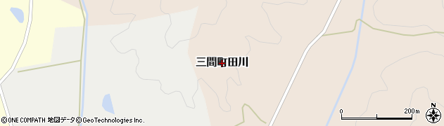 愛媛県宇和島市三間町田川周辺の地図