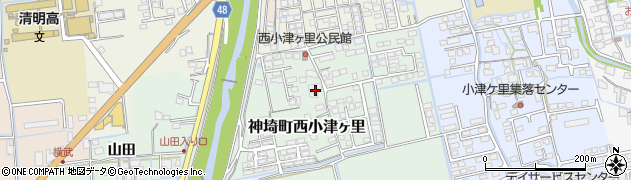佐賀県神埼市神埼町西小津ヶ里601周辺の地図