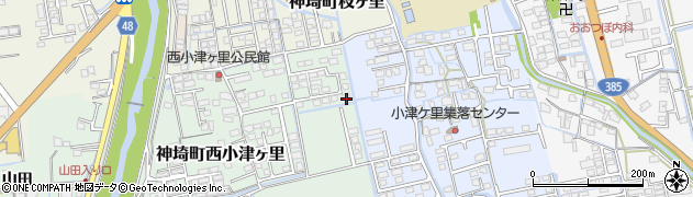 佐賀県神埼市神埼町西小津ヶ里524周辺の地図