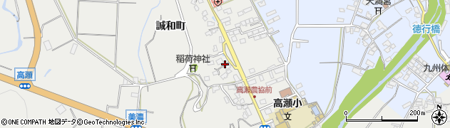 大分県日田市誠和町389周辺の地図