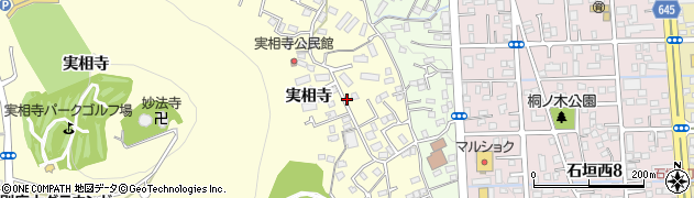 大分県別府市実相寺周辺の地図