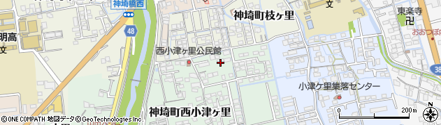 佐賀県神埼市神埼町西小津ヶ里517周辺の地図