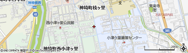 佐賀県神埼市神埼町西小津ヶ里526周辺の地図