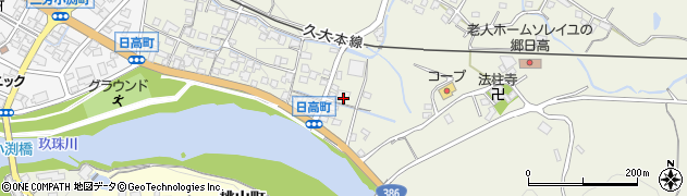 大分県日田市日高1466周辺の地図