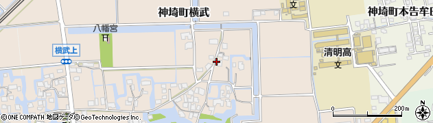 佐賀県神埼市神埼町横武494周辺の地図