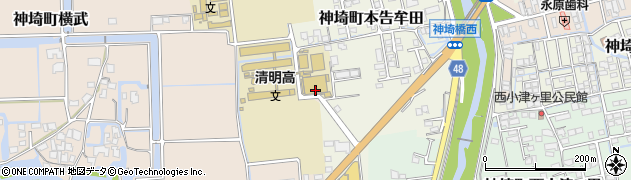 佐賀県神埼市神埼町横武2842周辺の地図