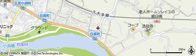 大分県日田市日高1454周辺の地図