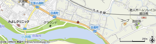 大分県日田市日高1410周辺の地図