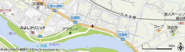 大分県日田市日高1374周辺の地図