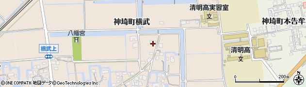 佐賀県神埼市神埼町横武428周辺の地図