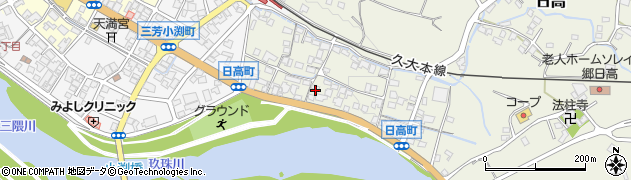 大分県日田市日高1393周辺の地図