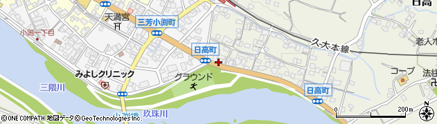 大分県日田市日高1348周辺の地図