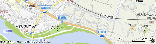 大分県日田市日高1375周辺の地図