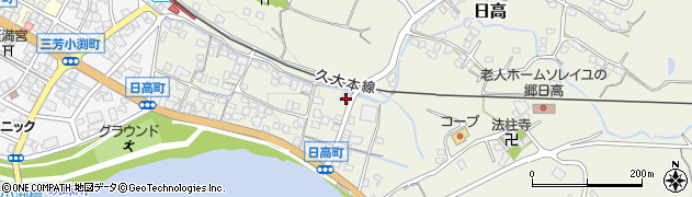 大分県日田市日高1434周辺の地図