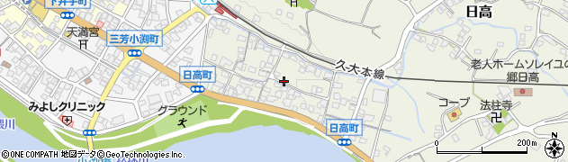 大分県日田市日高1407周辺の地図