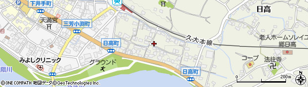 大分県日田市日高1404周辺の地図