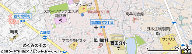 福岡県久留米市諏訪野町1939周辺の地図